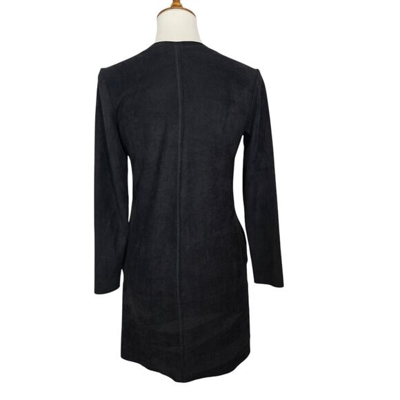 JOH Aurora Black Long Sleeve Suede Dress - Picture 9 of 12